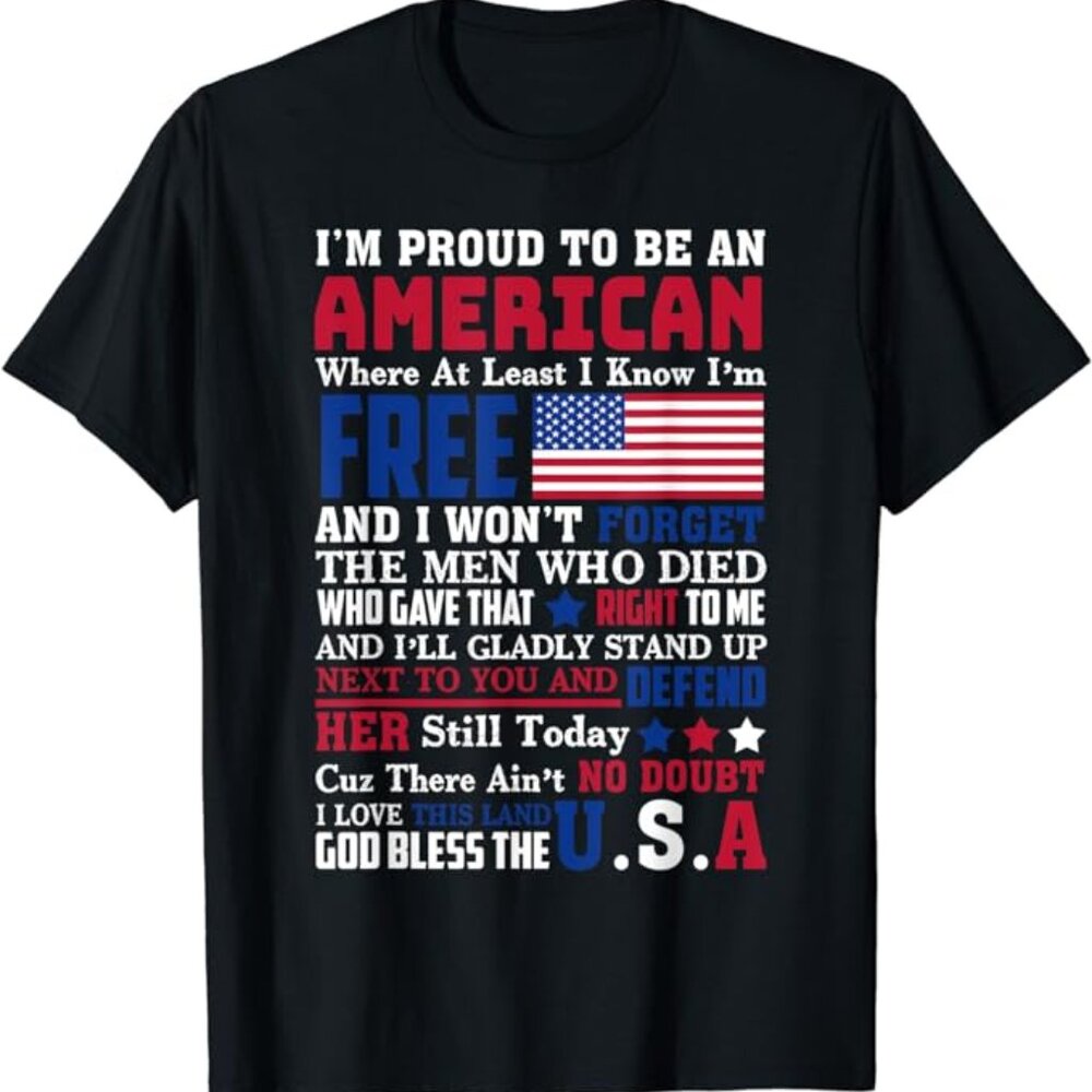 USA Flag Merican American Proud To Be Patriotic Featuring For Man